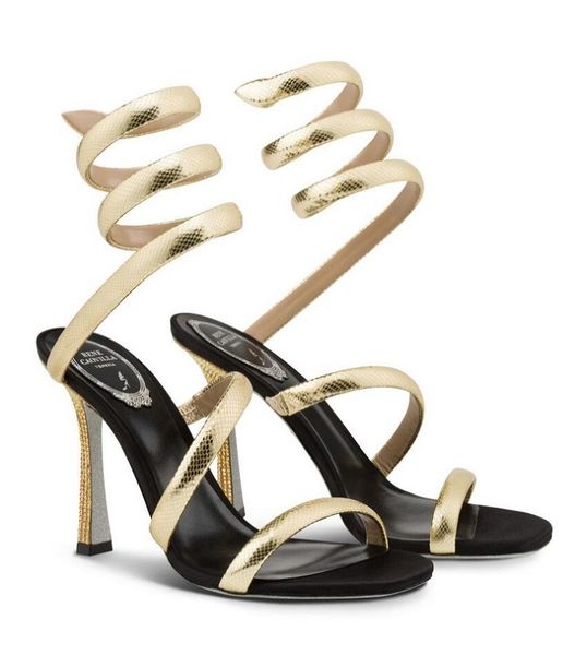 23s/s brand renecaovilla cleopatra sandals shoes snake wrapped strap lady gold silver high heel crystal-encrusted party wedding walking eu35, Black
23s/s brand renecaovilla cleopatra sandals shoes snake wrapped strap lady gold silver high heel crystal-encrusted party wedding walking eu35, Black