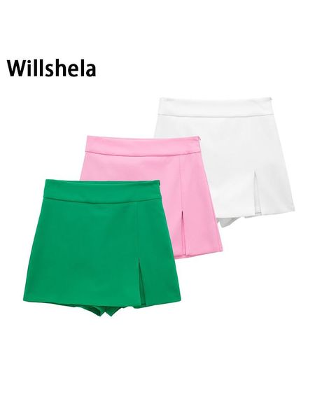 shorts willshela women fashion solid front slit side zipper mini skirts shorts vintage high waist female chic lady shorts, White;black
shorts willshela women fashion solid front slit side zipper mini skirts shorts vintage high waist female chic lady shorts, White;black