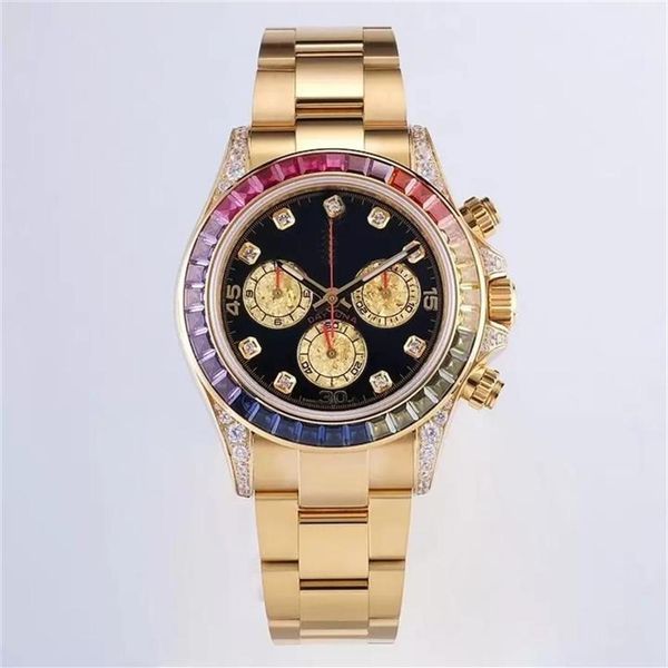 men's sports mechanical watch hand inset diamond process waterproof luminous 40mm diameter rainbow diamond fashion star 229s, Slivery;brown
men's sports mechanical watch hand inset diamond process waterproof luminous 40mm diameter rainbow diamond fashion star 229s, Slivery;brown