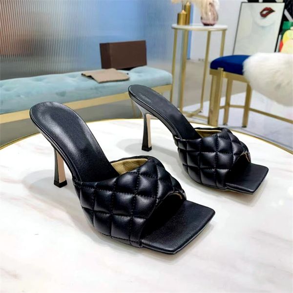 super high heel women's slippers summer fashion genuine leather designer women's high heels skinny heels banquet heels 9.5cm with, Black
super high heel women's slippers summer fashion genuine leather designer women's high heels skinny heels banquet heels 9.5cm with, Black