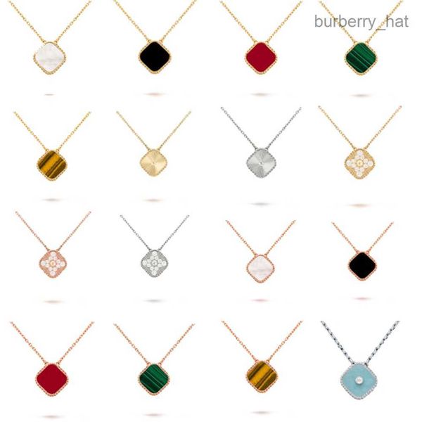 18 k gold four pendant necklace multicoloured french luxury brand v classic necklace fashion designer on women crime wedding valentine', Silver 
18 k gold four pendant necklace multicoloured french luxury brand v classic necklace fashion designer on women crime wedding valentine', Silver