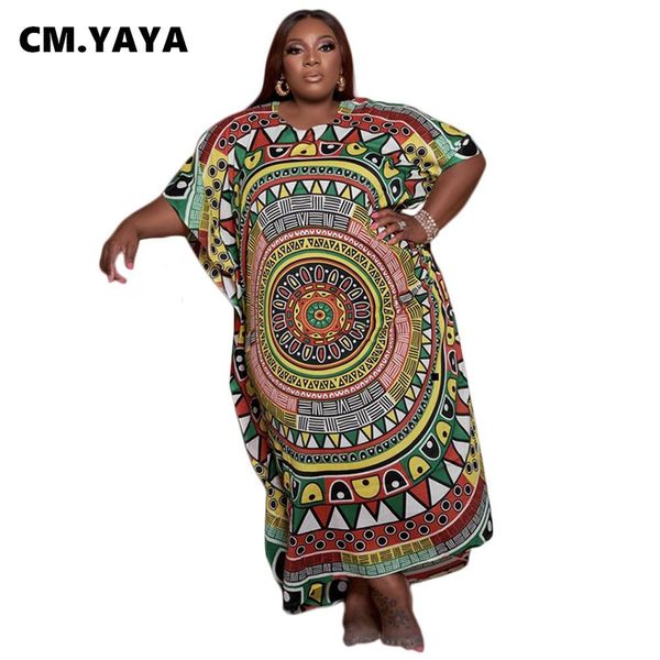 dresses cm.yaya women plus size dress print batwing sleeve loose straight long dresses maxi fashion vestidos casualwear summer outfits, Black
dresses cm.yaya women plus size dress print batwing sleeve loose straight long dresses maxi fashion vestidos casualwear summer outfits, Black