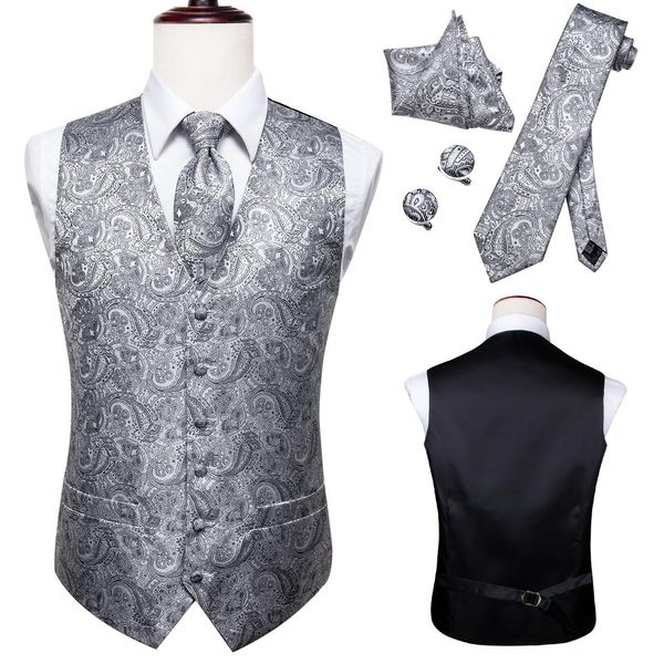 blazers hitie silk comfortable waistcoat for men formal dresses for wedding party luxury silver floral vest and tie for suit set men, White;black
blazers hitie silk comfortable waistcoat for men formal dresses for wedding party luxury silver floral vest and tie for suit set men, White;black