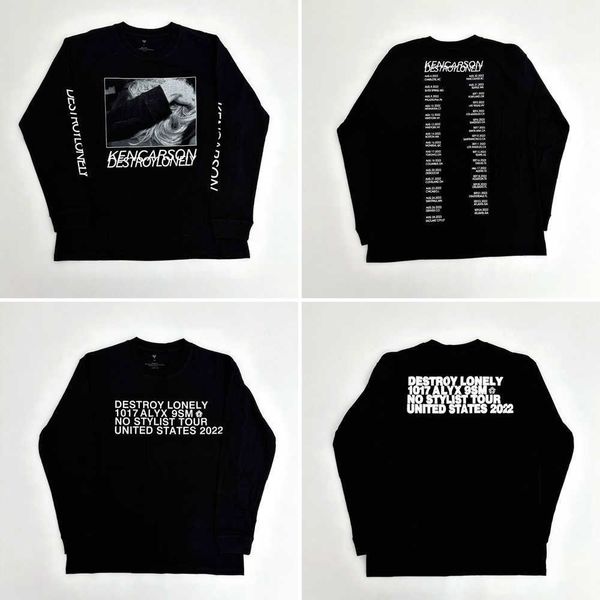 men's sweatshirts co fla alyx branded playboicartl destroy lonely album surrounding limited long sleeve t-shirt, Black
men's sweatshirts co fla alyx branded playboicartl destroy lonely album surrounding limited long sleeve t-shirt, Black