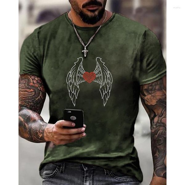 men's t shirts fashion mens clothing oversized tee y2k wing rhinestone designer short sleeve beach casual street t-shirt, White;black
men's t shirts fashion mens clothing oversized tee y2k wing rhinestone designer short sleeve beach casual street t-shirt, White;black