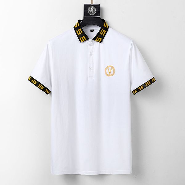 men and women designer polo shirt men's casual business fashion letter printed t-shirt high street men's polo shirt quality wholes, White;black
men and women designer polo shirt men's casual business fashion letter printed t-shirt high street men's polo shirt quality wholes, White;black