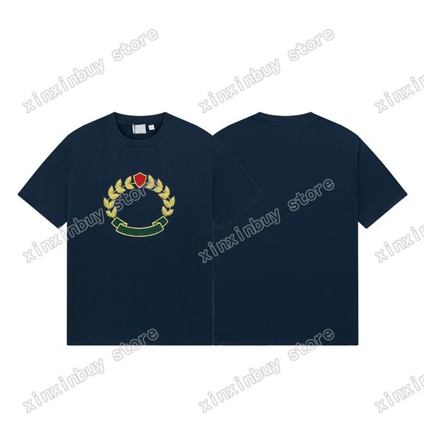 xinxinbuy men designer tee t shirt paris leaf embroidery print short sleeve cotton women white black blue xs-2xl2814, Black;brown
xinxinbuy men designer tee t shirt paris leaf embroidery print short sleeve cotton women white black blue xs-2xl2814, Black;brown