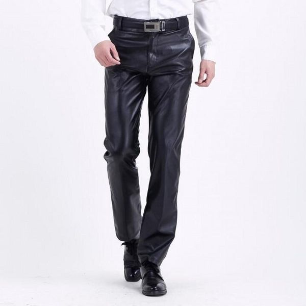 pants spring summer new men's windproof leather pants male casual trousers men motorcycle fashion pu pants 3142, Black
pants spring summer new men's windproof leather pants male casual trousers men motorcycle fashion pu pants 3142, Black