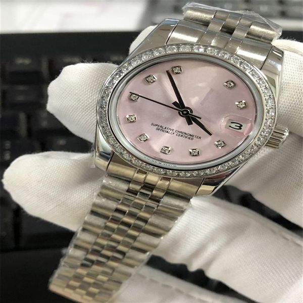 womens watch 31mm gold stainless steel woman 2813 movement diamond bezel lady ladies wristwatches298f, Slivery;golden
womens watch 31mm gold stainless steel woman 2813 movement diamond bezel lady ladies wristwatches298f, Slivery;golden
