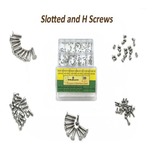 slotted screws and h screws - stainless steel assorted for watch and watch repairs 12 sizes repair tool kit1205z
slotted screws and h screws - stainless steel assorted for watch and watch repairs 12 sizes repair tool kit1205z