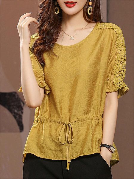 dress 7 colors women spring summer blouses shirts lady fashion casual half sleeve oneck collar blusas wy0481, White
dress 7 colors women spring summer blouses shirts lady fashion casual half sleeve oneck collar blusas wy0481, White