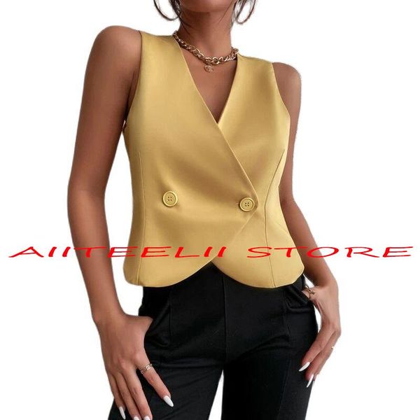 leather fashion women's vest casual sleeveless jacket summer street tank workwear slim waistcoat for lady suit vests female, Black
leather fashion women's vest casual sleeveless jacket summer street tank workwear slim waistcoat for lady suit vests female, Black