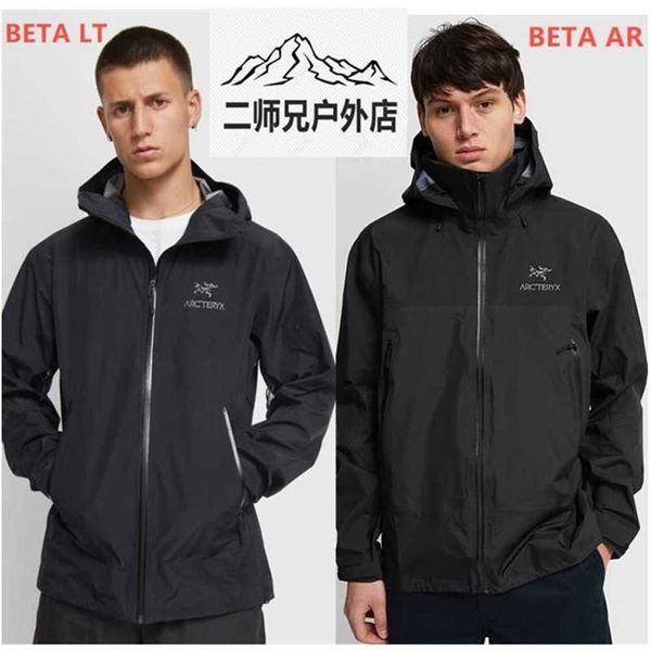 jackets arcterys designer hoody coats beta ar/lt/gtx men's and women's waterproof and breathable outdoor hard shell charge coat, Black;brown