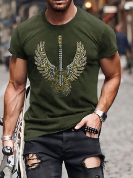 hhmen's t shirts fashion men's clothing oversized tee y2k guitar rhinestone designer short sleeve punk casual street hhh s9pq, White;black
hhmen's t shirts fashion men's clothing oversized tee y2k guitar rhinestone designer short sleeve punk casual street hhh s9pq, White;black