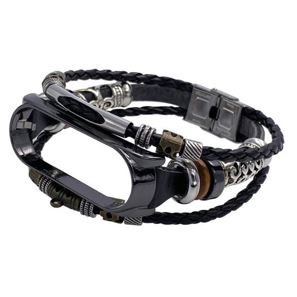 watch bands for mi band 4 5 bracelet retro genuine leather wristband strap accessory metal case watchband miband196x, Black;brown
watch bands for mi band 4 5 bracelet retro genuine leather wristband strap accessory metal case watchband miband196x, Black;brown