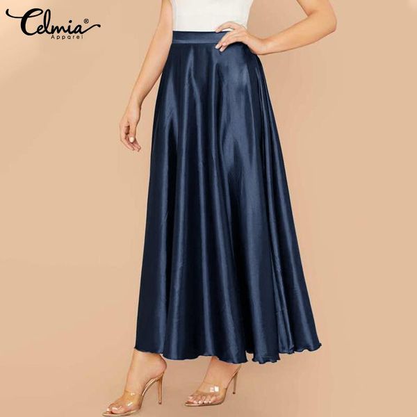 dresses celmia 2022 fashion satin skirts women's elegant high waist party maxi skirt female casual solid color aline jupes oversized, Black;gray
dresses celmia 2022 fashion satin skirts women's elegant high waist party maxi skirt female casual solid color aline jupes oversized, Black;gray