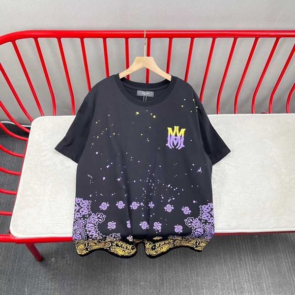 designer clothing tees tshirt 2023 amiiri high street brand american letter minimalist cashew flower men's women's loose print tee, White;black
designer clothing tees tshirt 2023 amiiri high street brand american letter minimalist cashew flower men's women's loose print tee, White;black