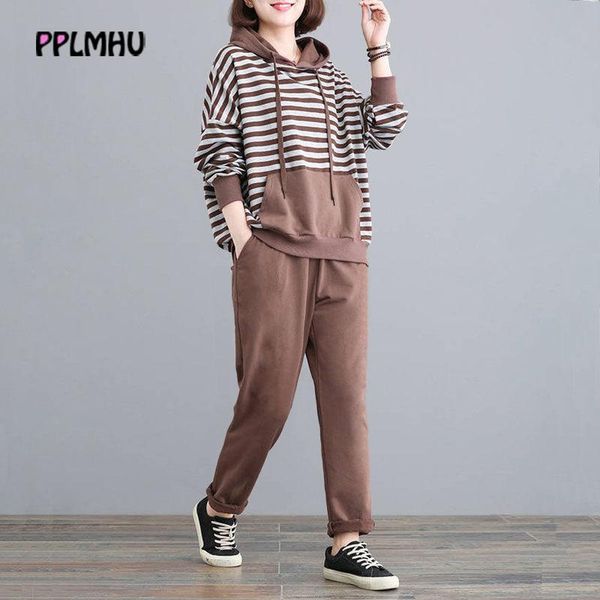 dress spring casual loose striped hooded sweatshirt and harem pants tracksuit oversized 4xl korean 2 piece sets sweatsuit women outfit, White
dress spring casual loose striped hooded sweatshirt and harem pants tracksuit oversized 4xl korean 2 piece sets sweatsuit women outfit, White