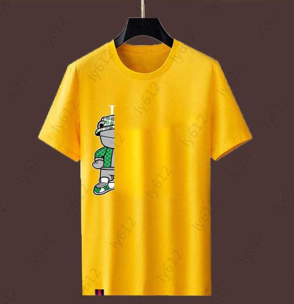 yellow designer mens summer fashion leisure luxury classic bear pattern brand letter logo panel printed round neck short sleeve streetwear, White;black
yellow designer mens summer fashion leisure luxury classic bear pattern brand letter logo panel printed round neck short sleeve streetwear, White;black