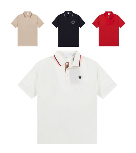 men's polo shirts summer designer brand lapel short sleeves 2023ss high-end fashion casual trend shirts, White;black
men's polo shirts summer designer brand lapel short sleeves 2023ss high-end fashion casual trend shirts, White;black