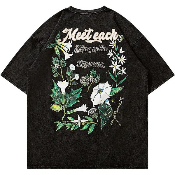 men's t-shirts streetwear print 100% cotton thick drop shoulder oversized black vintage wash., White;black
men's t-shirts streetwear print 100% cotton thick drop shoulder oversized black vintage wash., White;black