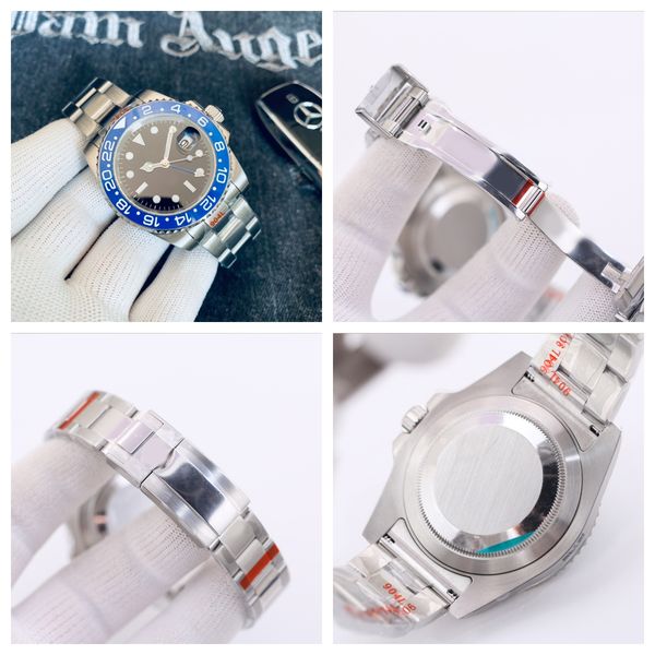 Men's automatic mechanical watch black dial 40mm 904L stainless steel mirror sapphire luminous watch Montre de Luxe
Men's automatic mechanical watch black dial 40mm 904L stainless steel mirror sapphire luminous watch Montre de Luxe