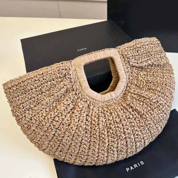 2023 designer tote bag straw woven bag vacation beach bag french vintage leisure handbag woven bag moon bag
2023 designer tote bag straw woven bag vacation beach bag french vintage leisure handbag woven bag moon bag
