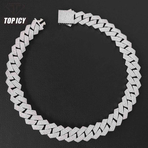 icy 19mm 4 rows cz cuban link chain spring clasp man hip hop necklace bling full diamond miami, Silver
icy 19mm 4 rows cz cuban link chain spring clasp man hip hop necklace bling full diamond miami, Silver
