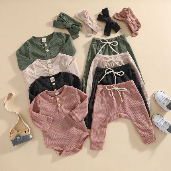 clothing sets 0-24m newborn infant toddler baby girl casual outfit long sleeve solid waffle printed snap romper pants headband set w0424, White
clothing sets 0-24m newborn infant toddler baby girl casual outfit long sleeve solid waffle printed snap romper pants headband set w0424, White