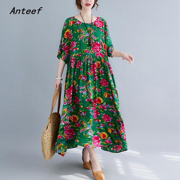 dresses short sleeve oversized cotton vintage floral dresses for women casual loose long woman summer dress elegant clothes 2022, Black;gray
dresses short sleeve oversized cotton vintage floral dresses for women casual loose long woman summer dress elegant clothes 2022, Black;gray