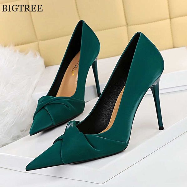 7.5/10cm heels elegant bowknot shallow women pumps green black shoes autumn pointed toe party ladies office high heel 230424
7.5/10cm heels elegant bowknot shallow women pumps green black shoes autumn pointed toe party ladies office high heel 230424
