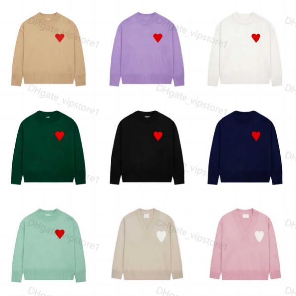 23ss amis paris fashion mens designer amies knitted sweater embroidered red heart solid color big love round neck short sleeve a t-shirt for, White;black
23ss amis paris fashion mens designer amies knitted sweater embroidered red heart solid color big love round neck short sleeve a t-shirt for, White;black