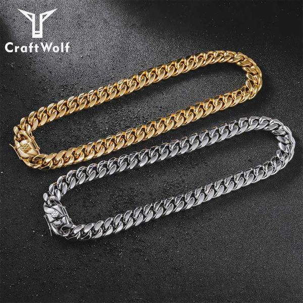 craft wolf hip hop jewelry fashion plated 18k gold men women miami cuban link chain choker necklace, Silver
craft wolf hip hop jewelry fashion plated 18k gold men women miami cuban link chain choker necklace, Silver