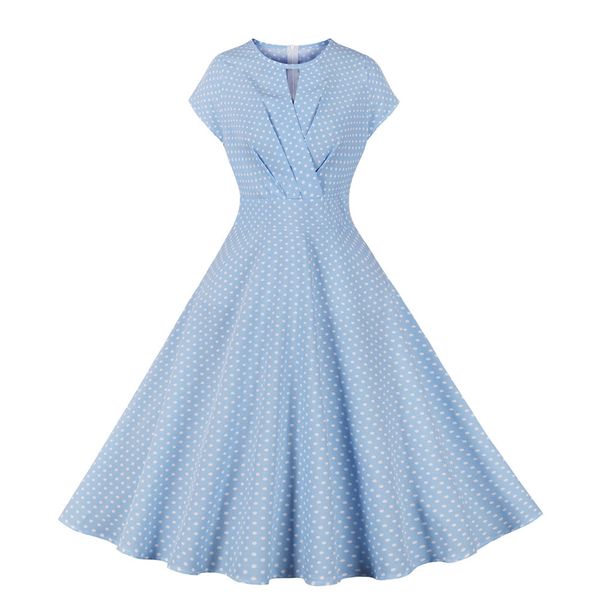 casual dresses polka dot retro dress short sleeve waist a-line dresses 230424, Black;gray
casual dresses polka dot retro dress short sleeve waist a-line dresses 230424, Black;gray