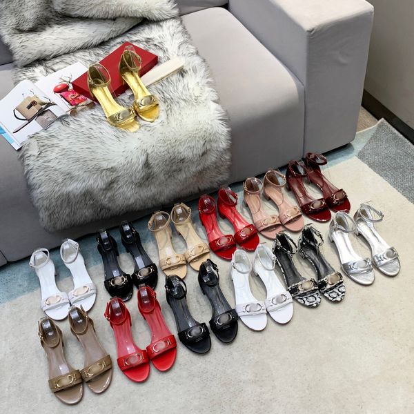 gancini ornament sandal designer luxury women summer fashion outwear thick heel leather open toe sandals, Black
gancini ornament sandal designer luxury women summer fashion outwear thick heel leather open toe sandals, Black