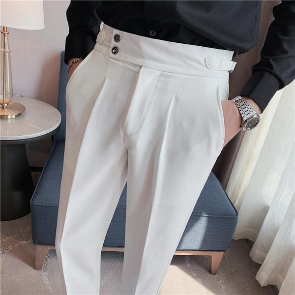blazers 7colors naples drape suit pants men dress simple high waist business formal wear straight office trousers casual 36, White;black
blazers 7colors naples drape suit pants men dress simple high waist business formal wear straight office trousers casual 36, White;black