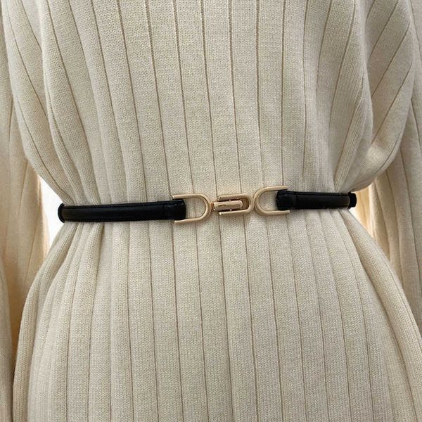 belts new fashion leather thin belt for women personality metal buckle waist strap designer ladies trouser dress decoration waistband w0424, Black;brown
belts new fashion leather thin belt for women personality metal buckle waist strap designer ladies trouser dress decoration waistband w0424, Black;brown