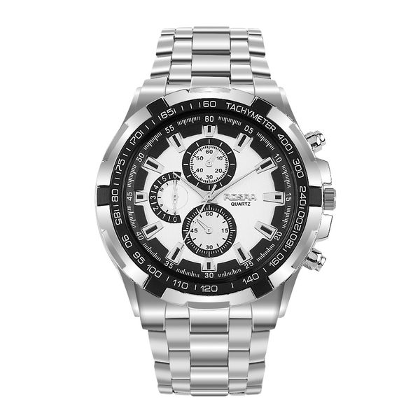 stainless steel watch hollowed-out design men's business quartz male clock wrist watch bracelet gifts, Slivery;brown
stainless steel watch hollowed-out design men's business quartz male clock wrist watch bracelet gifts, Slivery;brown