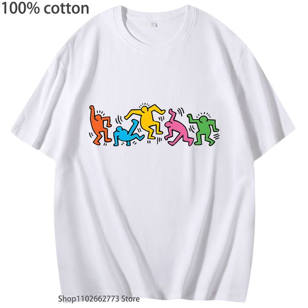 women's t-shirt k-keith h-haring clothes anime t-shirts manga tshirt 100% cotton kawaii cartoon tee-shirt cute tees for men/women shirt, White
women's t-shirt k-keith h-haring clothes anime t-shirts manga tshirt 100% cotton kawaii cartoon tee-shirt cute tees for men/women shirt, White