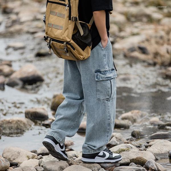 Men's Jeans Baggy Big Pocket Trousers Male Denim Cargo Pants Wide Leg Pant Men's Loose Casual Streetwear Hip Hop Harajuku 2023, Black
Men's Jeans Baggy Big Pocket Trousers Male Denim Cargo Pants Wide Leg Pant Men's Loose Casual Streetwear Hip Hop Harajuku 2023, Black