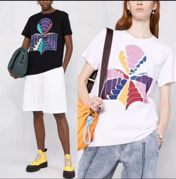 2023ss isabel marant women's summer designer t shirt fashion letter print colorful cotton casual tees women slub cotton short sleeve t-, White
2023ss isabel marant women's summer designer t shirt fashion letter print colorful cotton casual tees women slub cotton short sleeve t-, White