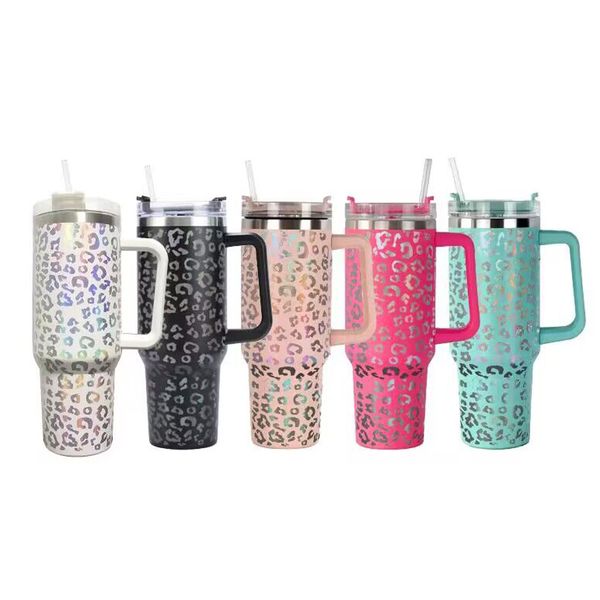 40oz tumblers stainless steel leopard insulation cup portable car water bottle with lid straw handdle laser engraved forwater mug cups
40oz tumblers stainless steel leopard insulation cup portable car water bottle with lid straw handdle laser engraved forwater mug cups