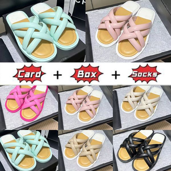 2023 luxury slippers lambskin padded pool slides cross straps flip flops women mule ladies slip on flat sandals paris platform strappy criss, Black
2023 luxury slippers lambskin padded pool slides cross straps flip flops women mule ladies slip on flat sandals paris platform strappy criss, Black