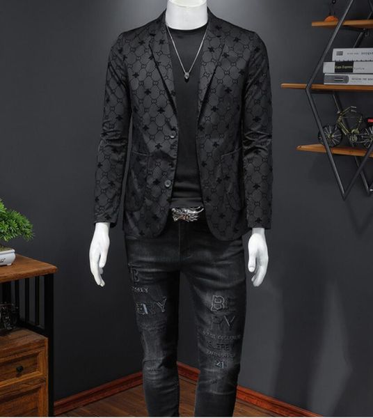 men's suits & blazers men's jacket designer autumn new men's suit korean version slim fit embroidered men suit european stati, White;black
men's suits & blazers men's jacket designer autumn new men's suit korean version slim fit embroidered men suit european stati, White;black