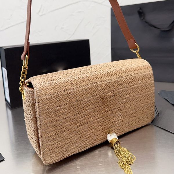 straw envelope bags crossbody bag summer beach woven handbags chain leather shoulder strap metal hardware letter tassel hasp interior zipper
straw envelope bags crossbody bag summer beach woven handbags chain leather shoulder strap metal hardware letter tassel hasp interior zipper