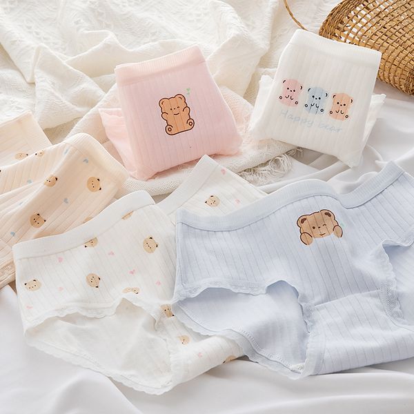 women's panties 5pcs/set cartoon cute bear women's panties soft cotton underwear girls briefs lingerie female underpants seamless, Black;pink
women's panties 5pcs/set cartoon cute bear women's panties soft cotton underwear girls briefs lingerie female underpants seamless, Black;pink