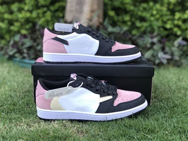 skateboard shoes black pink toes 1s low outdoor trainers ship shoebox fast delivery