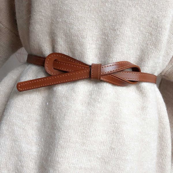 belts 110cm female wild belts strap thin waistband knotted bow waist belt for women fashion leather dress clothes decoration jewelry w0424, Black;brown
belts 110cm female wild belts strap thin waistband knotted bow waist belt for women fashion leather dress clothes decoration jewelry w0424, Black;brown