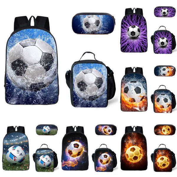 student backpack 17 inch three piece football printed children's backpack, kindergarten pen bag, meal bag 230420
student backpack 17 inch three piece football printed children's backpack, kindergarten pen bag, meal bag 230420