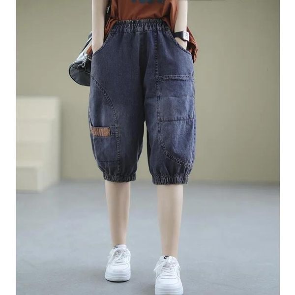 jeans summer knee length jeans for women elasit waist loose denim short pants with pockets blue boyfriend baggy jeans for women
jeans summer knee length jeans for women elasit waist loose denim short pants with pockets blue boyfriend baggy jeans for women